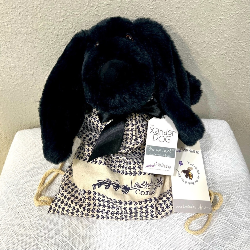Lavender Life Xander Dog Plush Therapy Microwavable Stuffed Cuddle Toy NWT NEW!